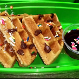 Low Carb Protein Chocolate Chip Waffles